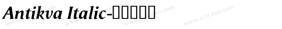 Antikva Italic字体转换
